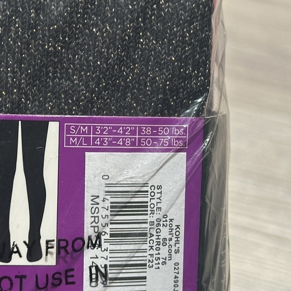 CUDDL DUDS Girls sweater tights Size S/M NWT - Picture 4 of 4